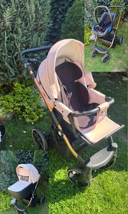 Cărucior Krausman 3 in 1 pink
