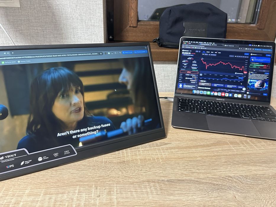 15,6 инчов монитор  USB , Type C , HDMI