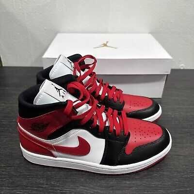 Air Jordan 1 Mid "White Red Black"