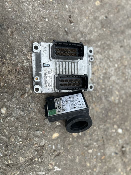 Kit Pornire Opel Agila / Corsa 1.0 Z10XEP 44kW 60 Cai Euro 4 | Piese ECU Calculator Motor Inel Imobilizator Cip Cititor Cheie Modul Injectie Benzina
