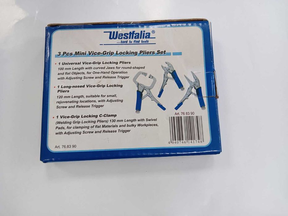 мини заключващи клещи, чираци 3 бр., Westfalia - Германия