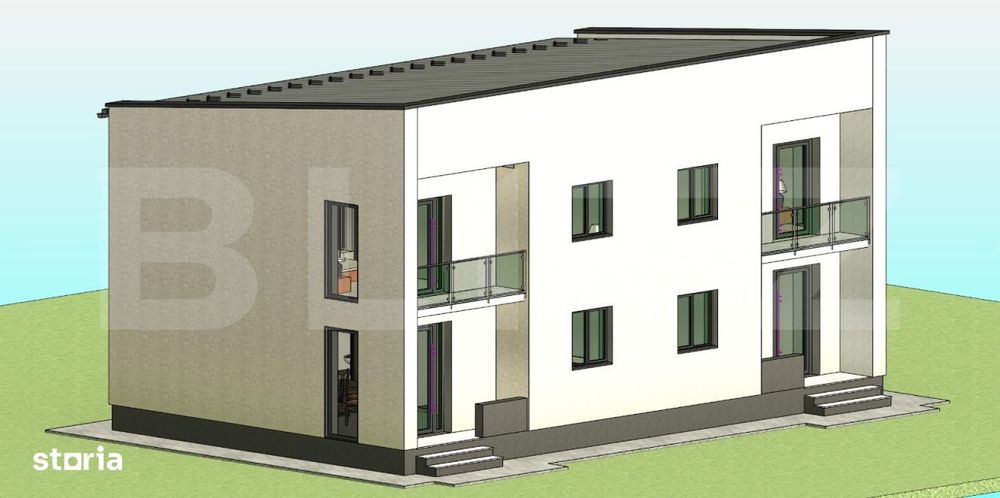 Duplex modern de 130 mp utili – Unirea, pe 6 ari de teren.