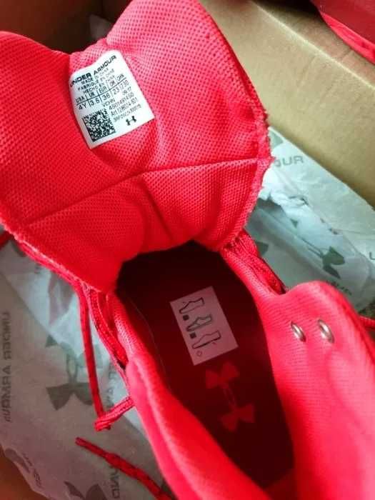 Under Armour, Pantofi mid-high BGS Drive 4, Rosu,noi!!