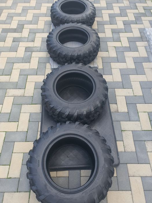 Set complet anvelope,cauciucuri  atv fata 205/80r14 si spate 255/65r14
