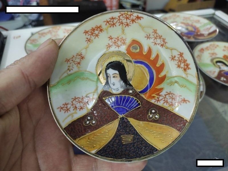 Шест чинийки за чаши за кафе япония