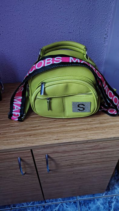 Дамска кожена раница