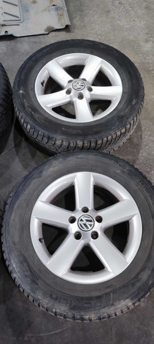 Set jante aliaj pe 16 volkswagen vw tiguan 2009 1.4 TSI cu anvelope de iarna DOT 2015