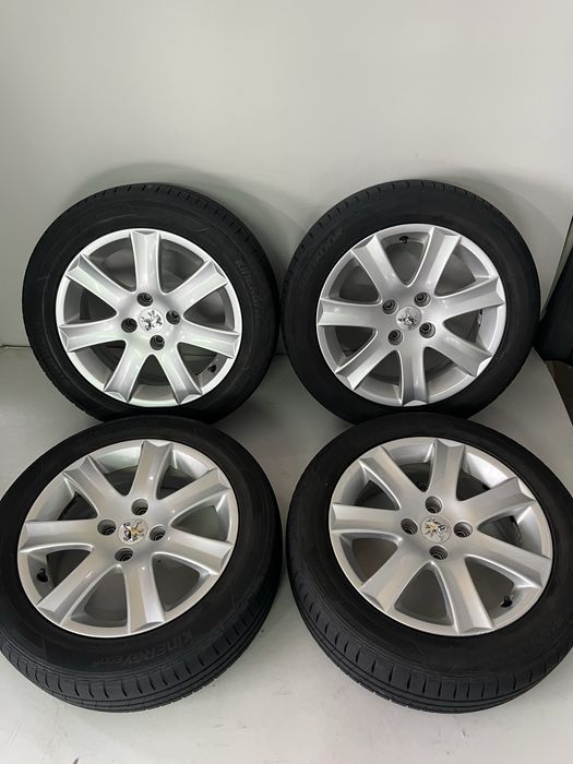 Оригинални джанти 16 цола 4х108 за Пежо с летни гуми 195/55/16