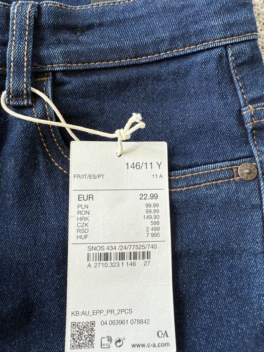 Детские синие, новые джинсы