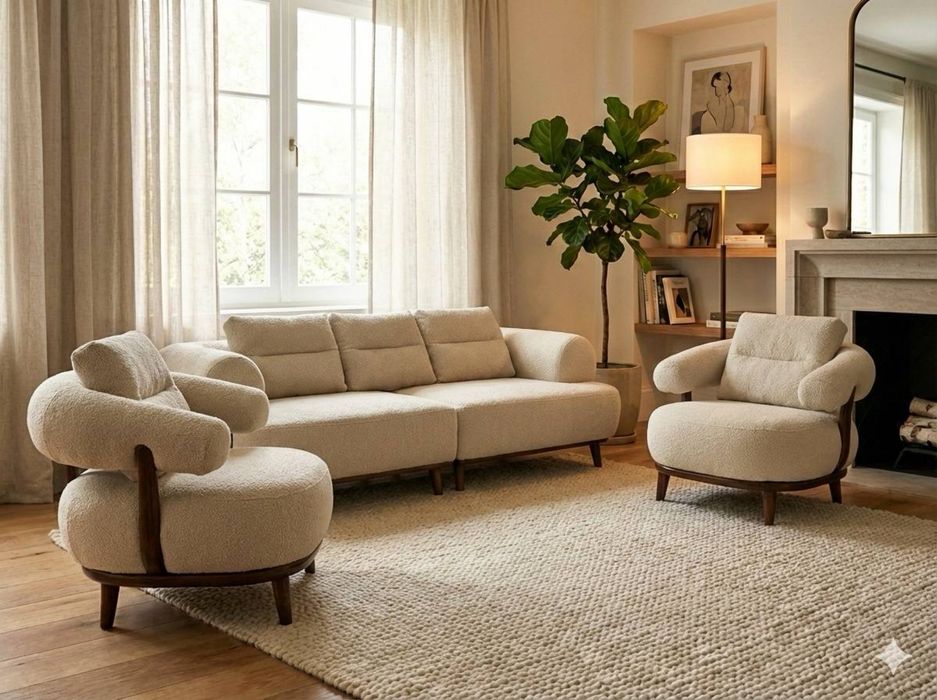 Современный комплект: диван + 2 кресла от Сомфорт Мебель