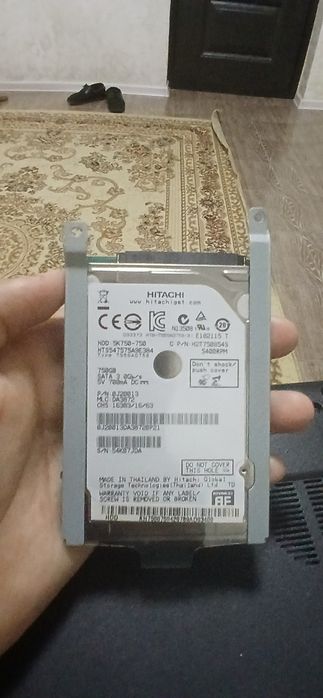 Hdd диск 750гигабайтов