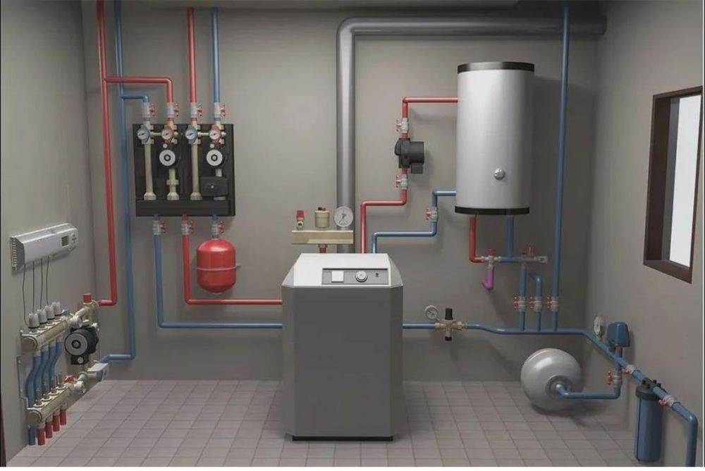 котел двухконтурный ремонт тузатиш уста