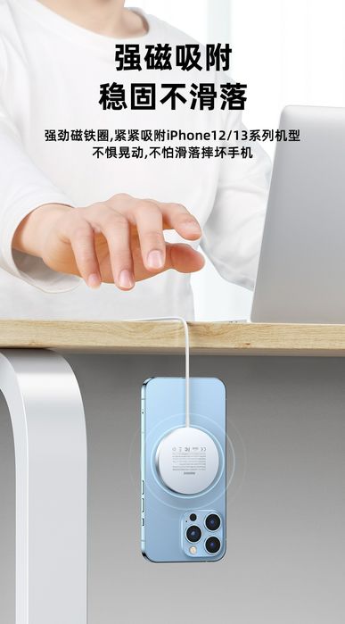 Remax RP-W58 Magnetic Wireless Charger Magsafe For iPhone 15