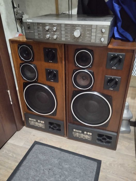 Колонки С90 с усилителем корвет 50У-068С