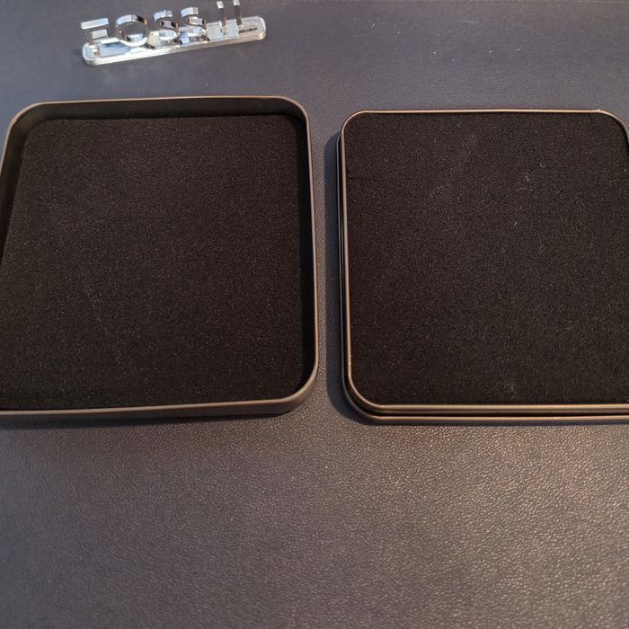 square metal collector's tin from the brand Fossil
