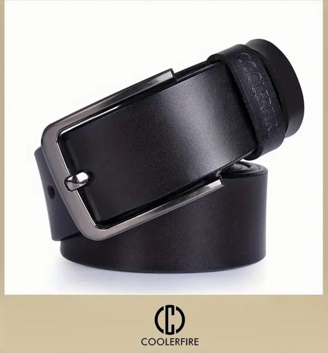 Мъжки стилни дизайнерски колани /В черно и кафяво от естествена кожа!