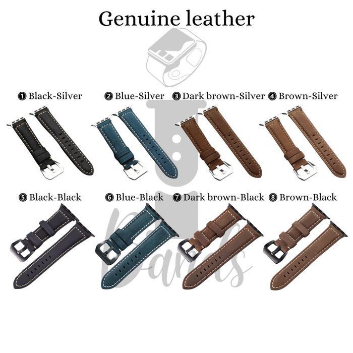 ПРОМО! Каишки от ЕСТЕСТВЕНА кожа за Apple Watch ULTRA/SE/11/10/9/8/7/6