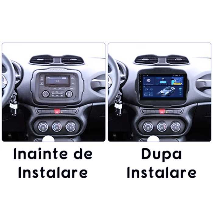 Navigatie Jeep Renegade 2016-2018, 4GB RAM/64GB ROM, Android 14