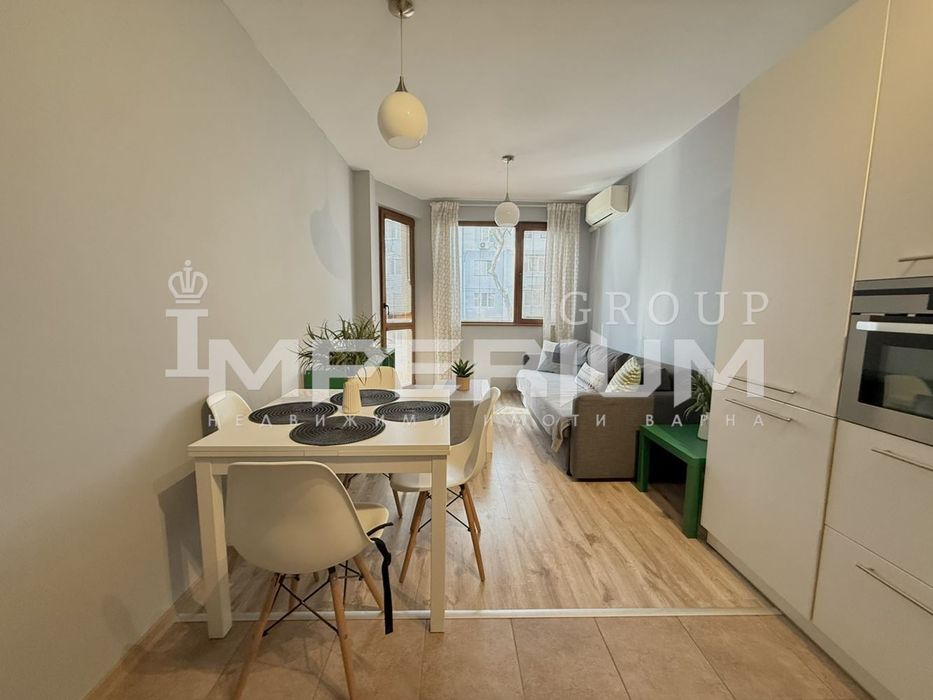 Двустаен обзаведен апартамент с ГАРАЖ под наем кв. Левски, гр. Варна