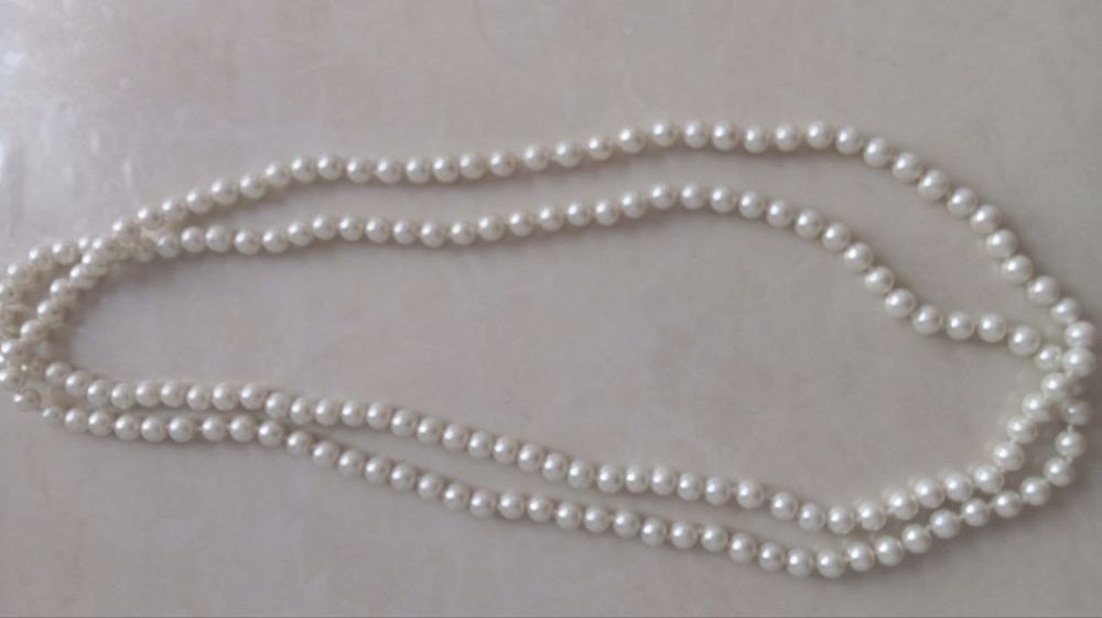 Жемчужные бусы, длинные. Новые.