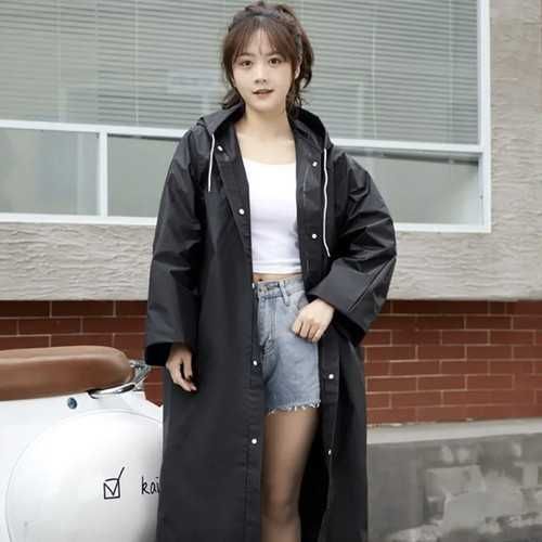 Качествен дъждобран с качулка - универсален размер