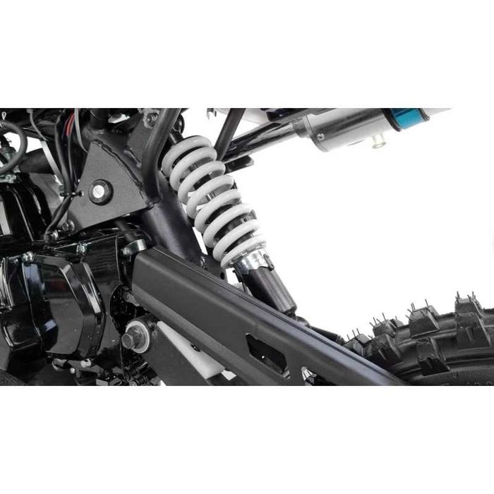 Motocicleta Cross/Enduro copii 4T XTR 607, 125cc, roti 17/14, pornire electromotor, culoare negru/lime