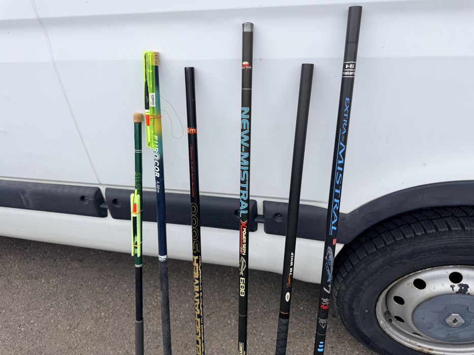 Undite carbon 3,5 m. 4 m. 5 m. 6 m. 7 m+Husa pret 500 le toate 6 buc+Husa