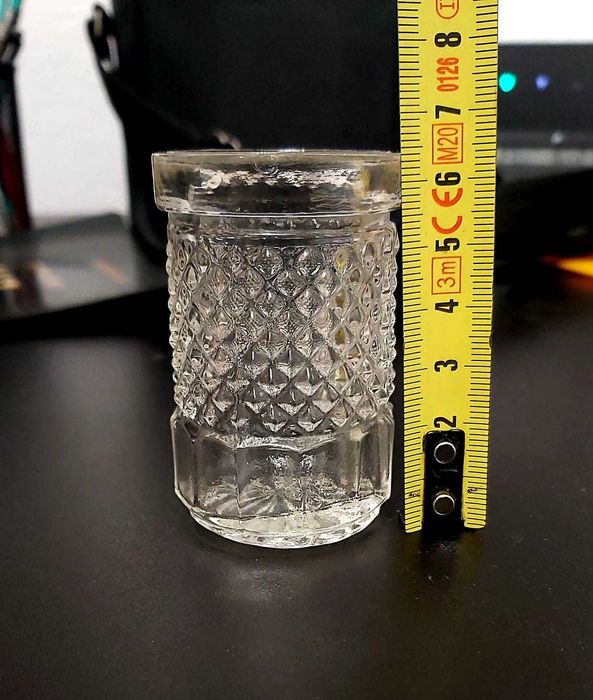 Комплект (5) винтидж чаши за шот от български кристал + 5 бр = 10бр