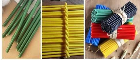 Свечи восковые  высота 20 см