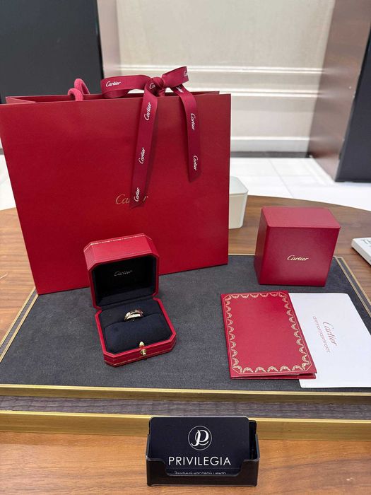 Кольцо с бриллиантами cartier love r/g w/g