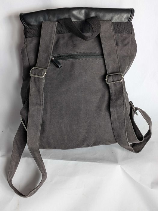 Ghiozdan denim Your Turn gri magnetic