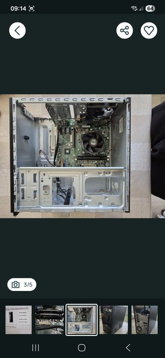 Carcasa hp pro cu placa de baza si procesor i7 3770