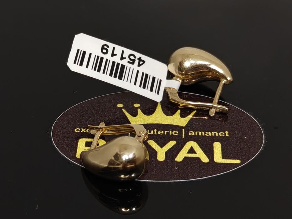Bijuteria Royal: Cercei aur 14k/2.24 gr