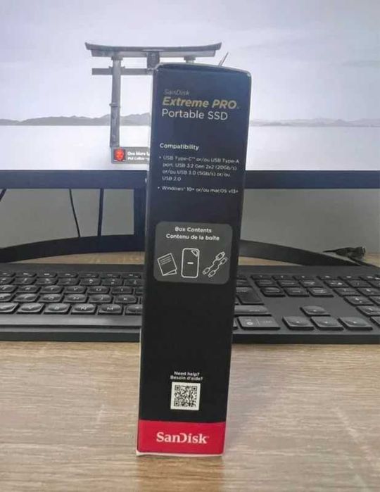 SSD extern Sandisk Extreme® Portable V2, 1TB, NVMe, USB 3.2 Gen 2