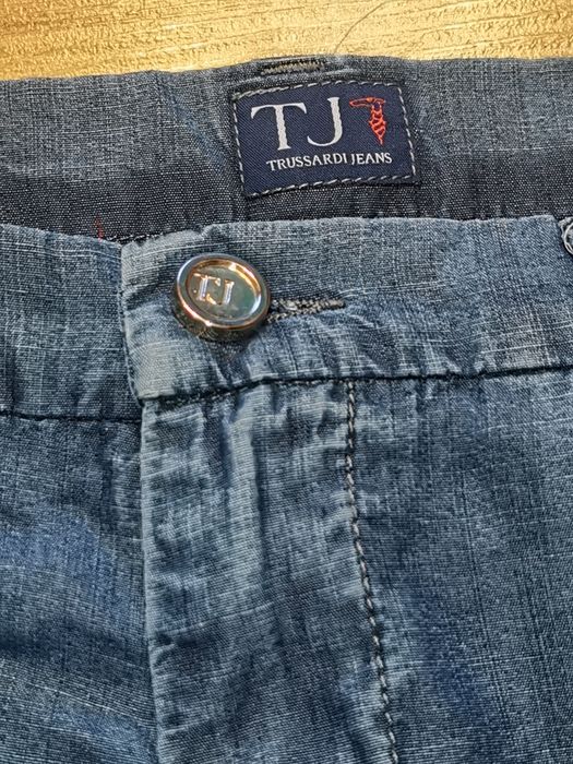 Jeans Trussardi dama, ca noi, subtiri, lyocell, mar. 29 (80 cm.talie)