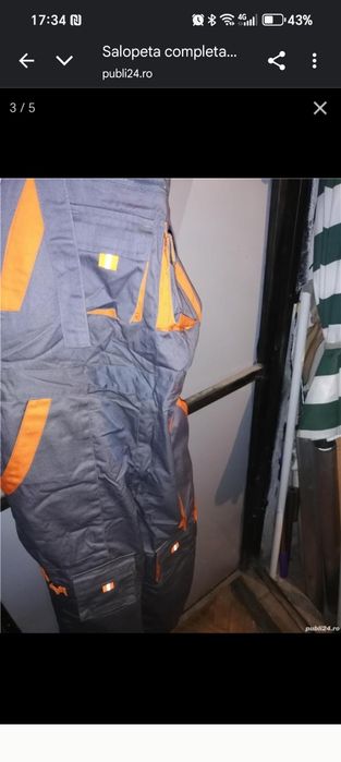 Echipament de lucru complet ,ciubica ,vesta pantalon ,bocanci