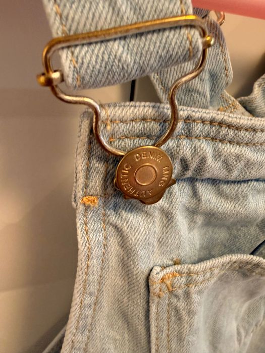 Дълъг гащеризон от деним Mango, момиче 9 г.