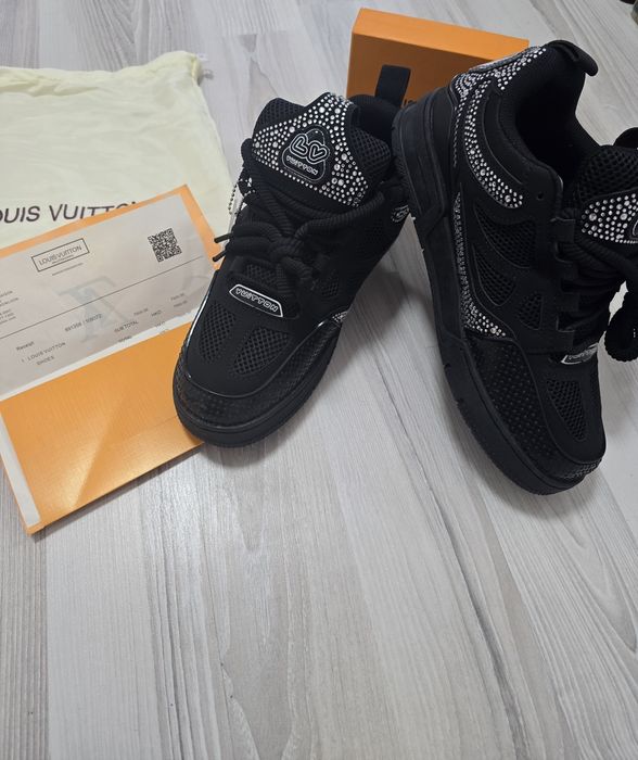 louis vuitton lv skate black crystal
