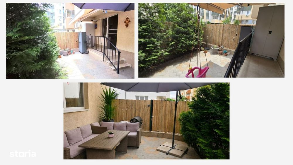 Apartament 3 camere cu  Curte