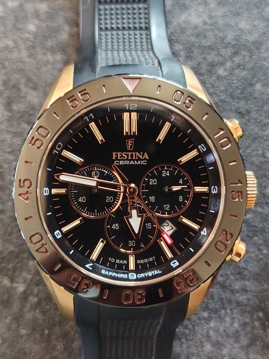 Festina Ceramic Chronograph  Sapphire Crystal – stare foarte bună