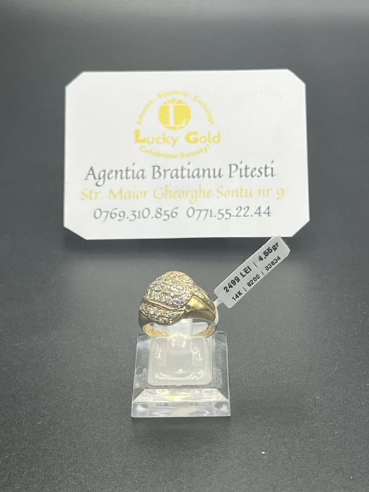 Inel aur 14k 4.55 gr marimea 18 cod 8200