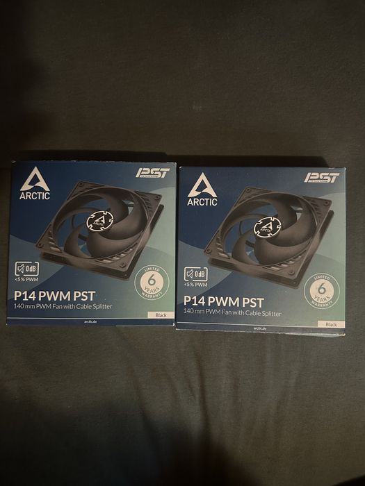 2х ARCTIC P14 PWM PST 140mm PWM Fan with Cable Splitter