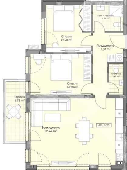 Тристаен апартамент Остромила 592-19376