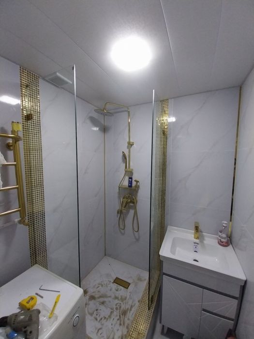 Dush kabina kalyonni oyna xar xil turdagi oynalar