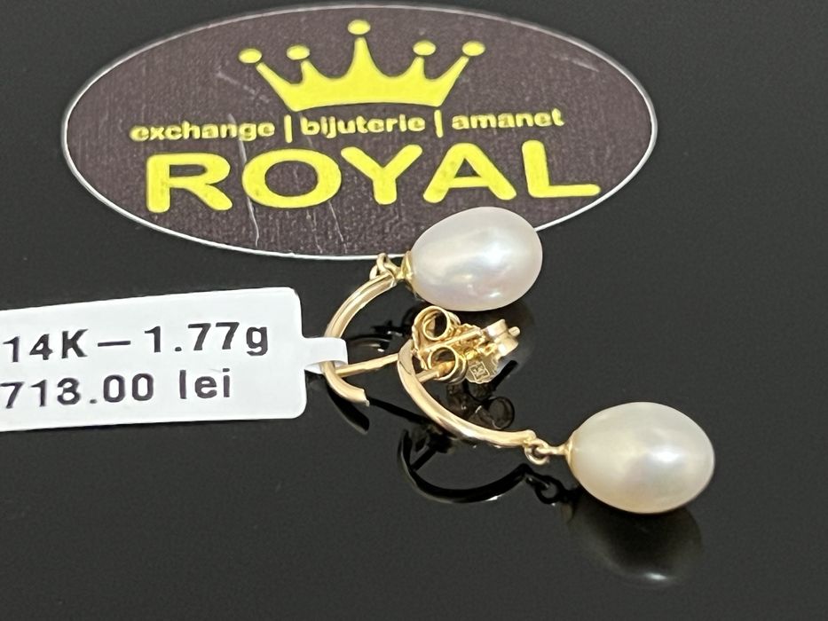 Bijuteria Royal CB : Cercei dama aur 14K  1,77 grame