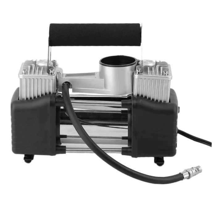 Компресор за помпане на гуми  Двубутален Двуцилиндров Метален 12V