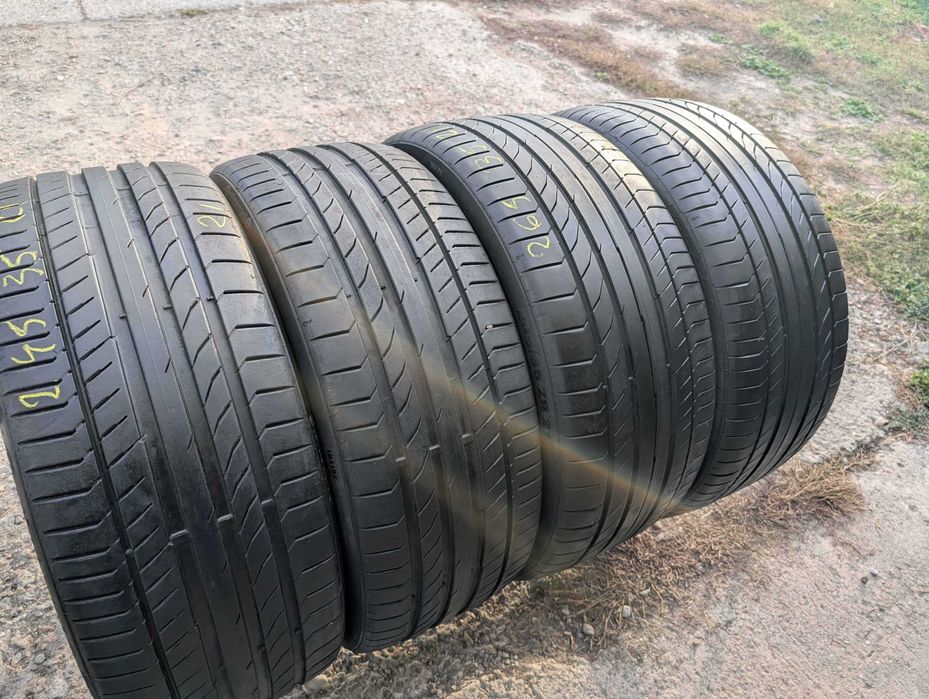 SET 4 Anvelope Vara 245/35 R21 + 265/35 R21 CONTINENTAL TESLA Original