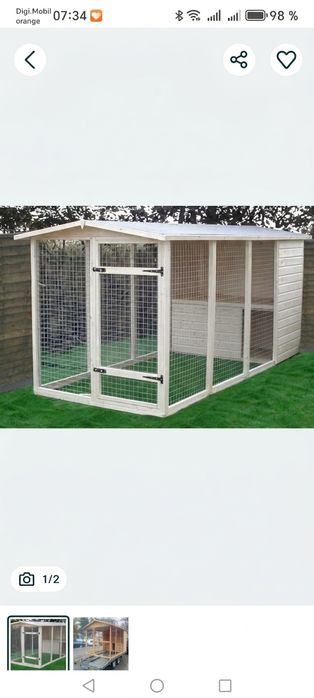 Cușcă câini izolata 2x3 m