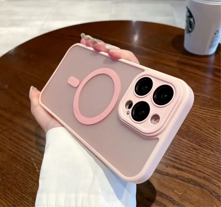 Iphone 14/15/16/PRO/PLUS/PRO MAX - Husa Magsafe Plexi Matte Case
