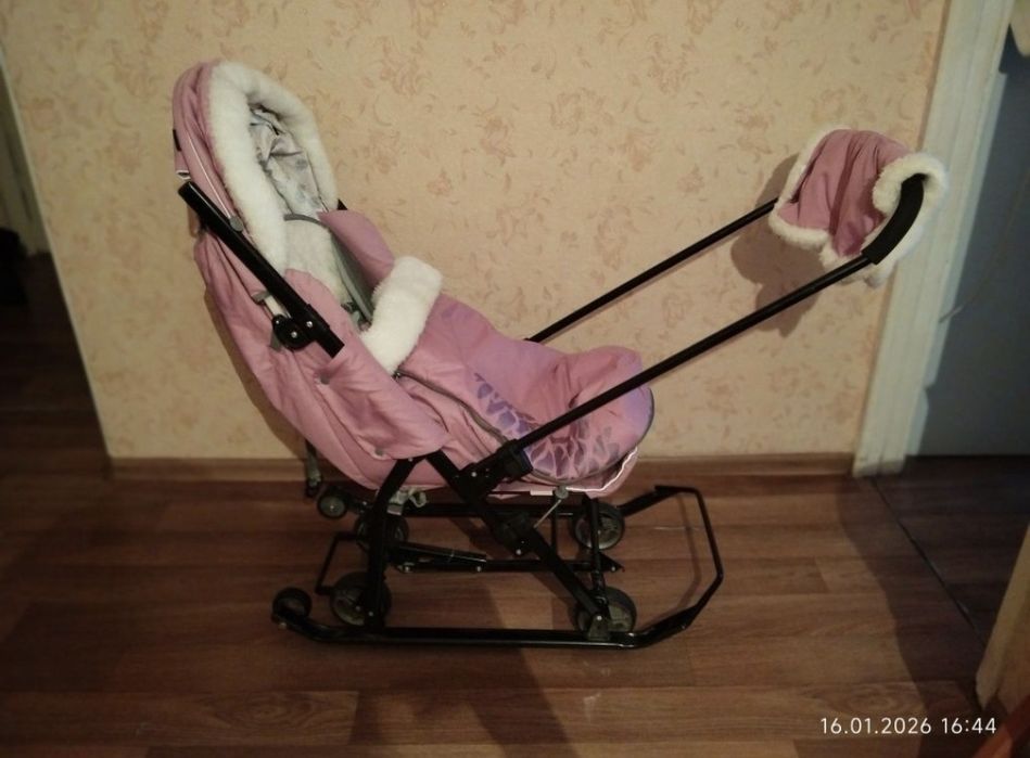 Продам детский санки коляска
